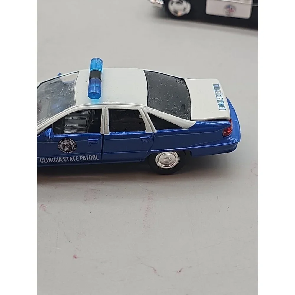 Lot Of‎ 4 Metal Cars Schylling Yellow Taxi Cab Toy NY City Die-Cast Car Police